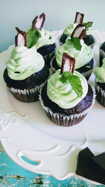 Csokis-mentás cupcake - 2. kép