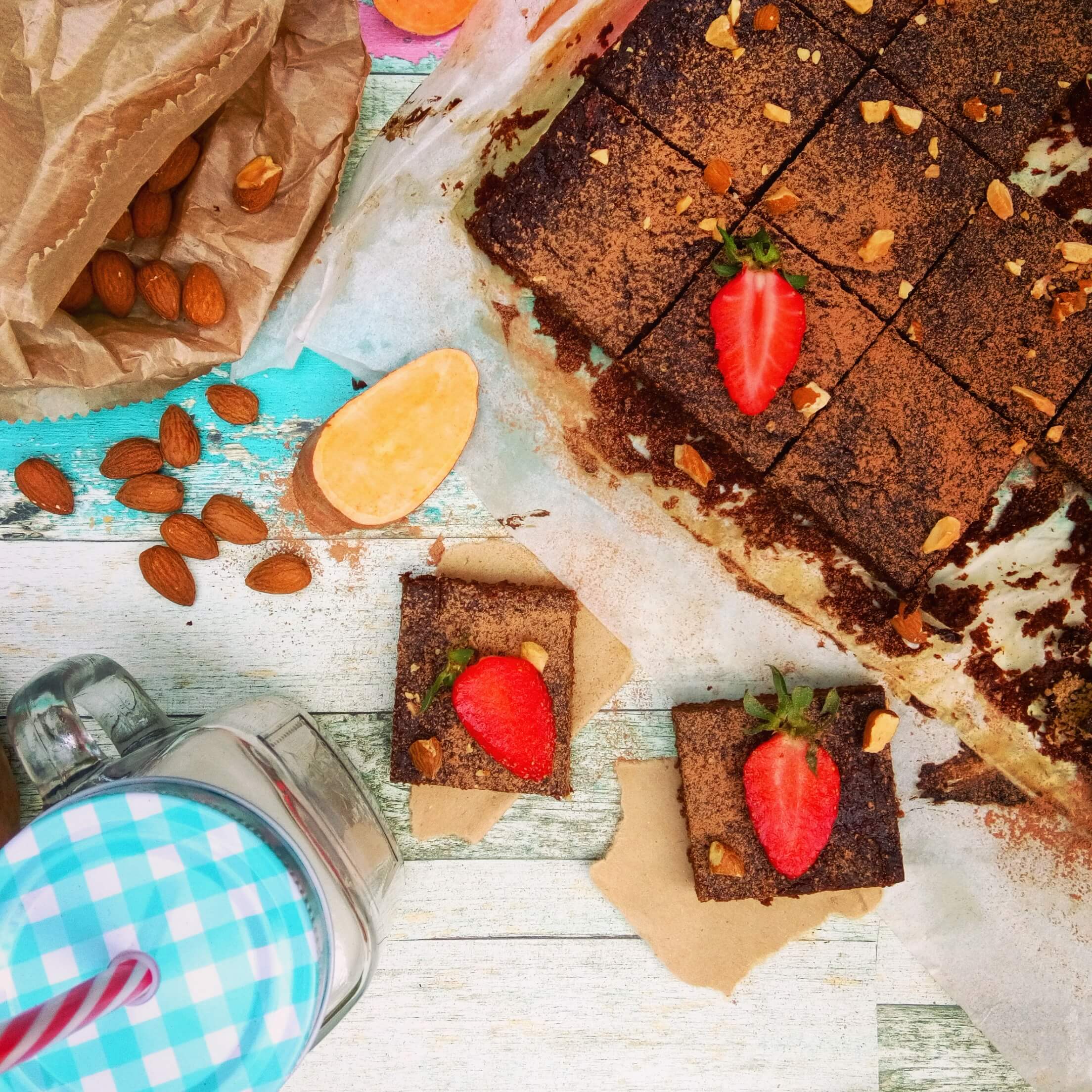 Batátás-mandulás brownie - 1. kép