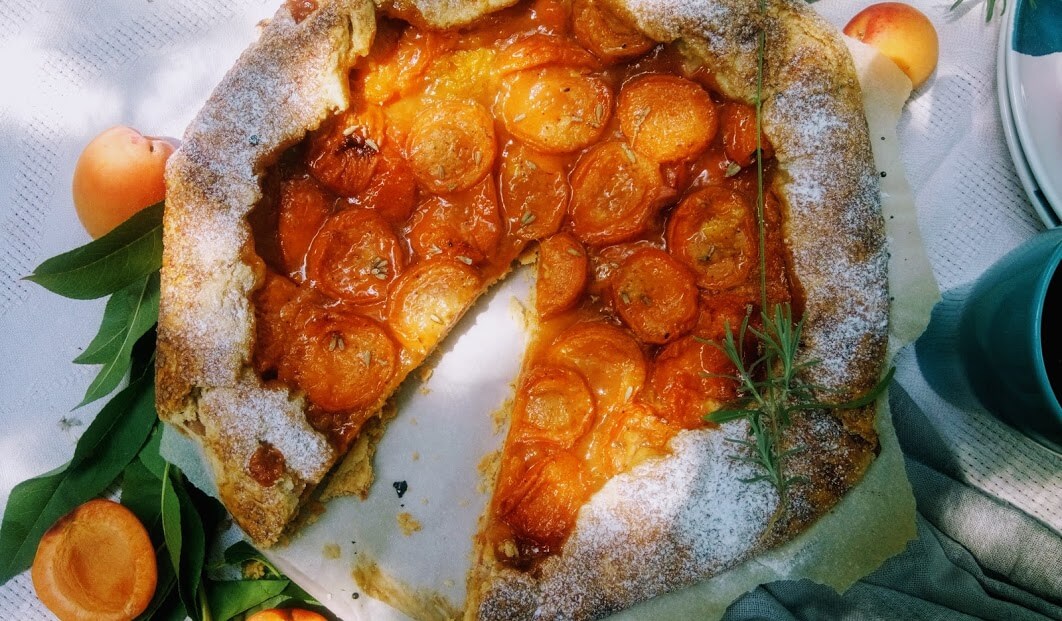 Sárgabarackos-levendulás és Earl Grey gallette mézes-fahéjas nektarinnal - 3. kép