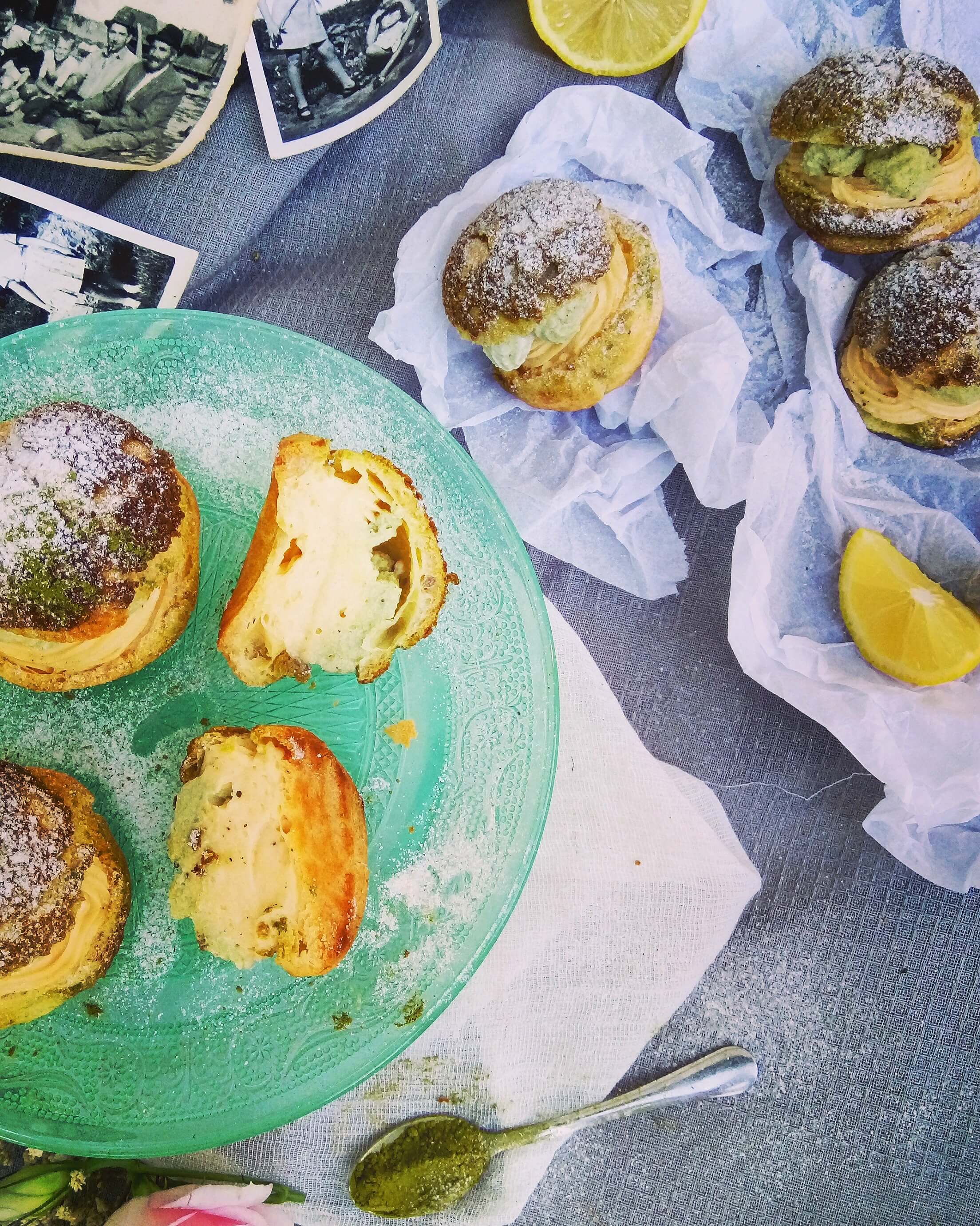 Citromhabos-matcha képviselőfánk ropogós tetővel - 2. kép