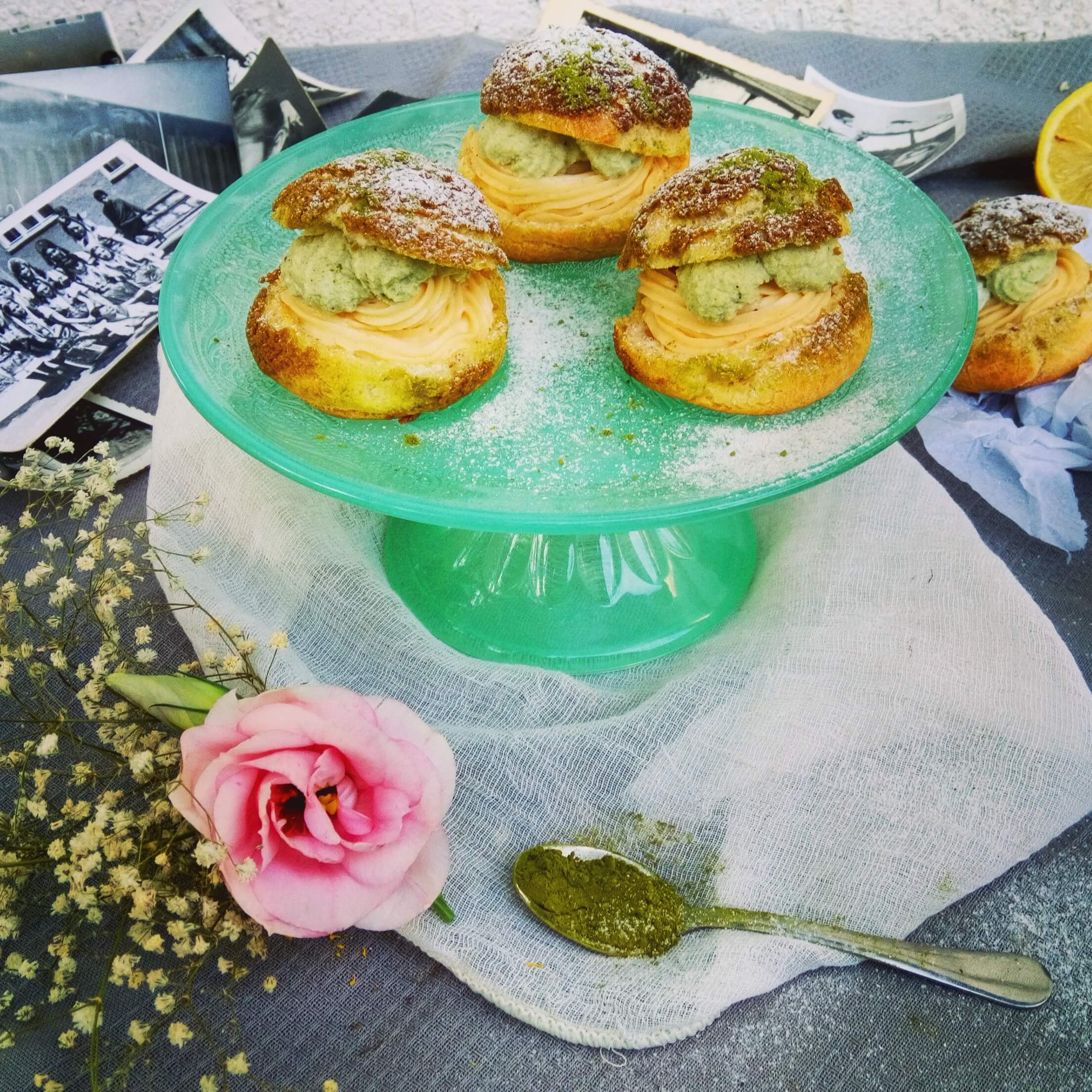 Citromhabos-matcha képviselőfánk ropogós tetővel - 3. kép