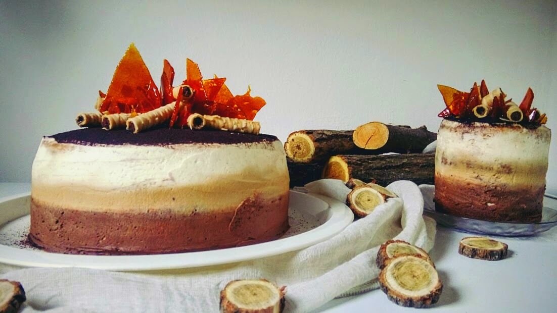 Ombre tiramisu torta - 1. kép