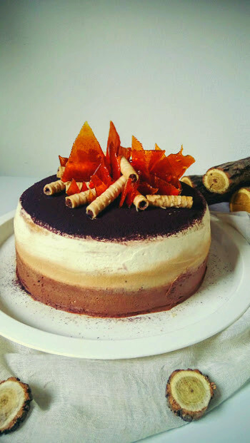 Ombre tiramisu torta - 4. kép