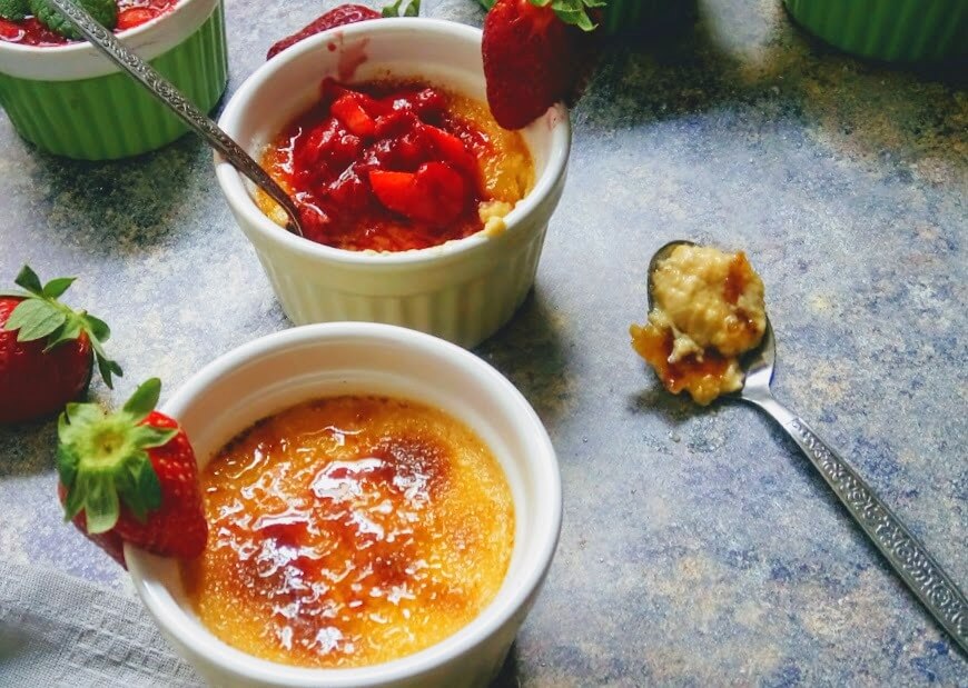Crème brûlée citromfüves eperraguval - 3. kép