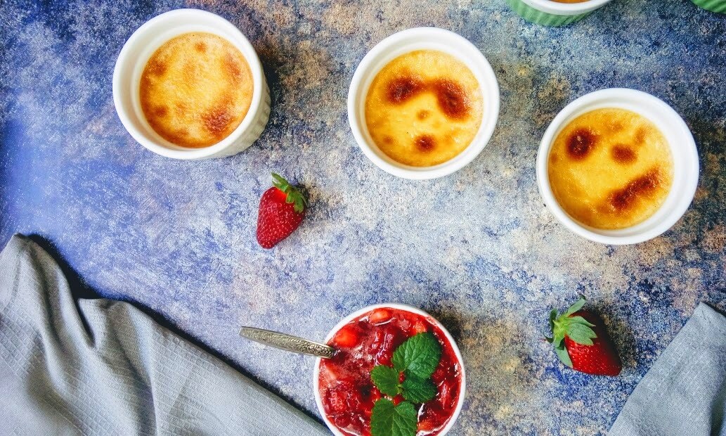 Crème brûlée citromfüves eperraguval - 4. kép