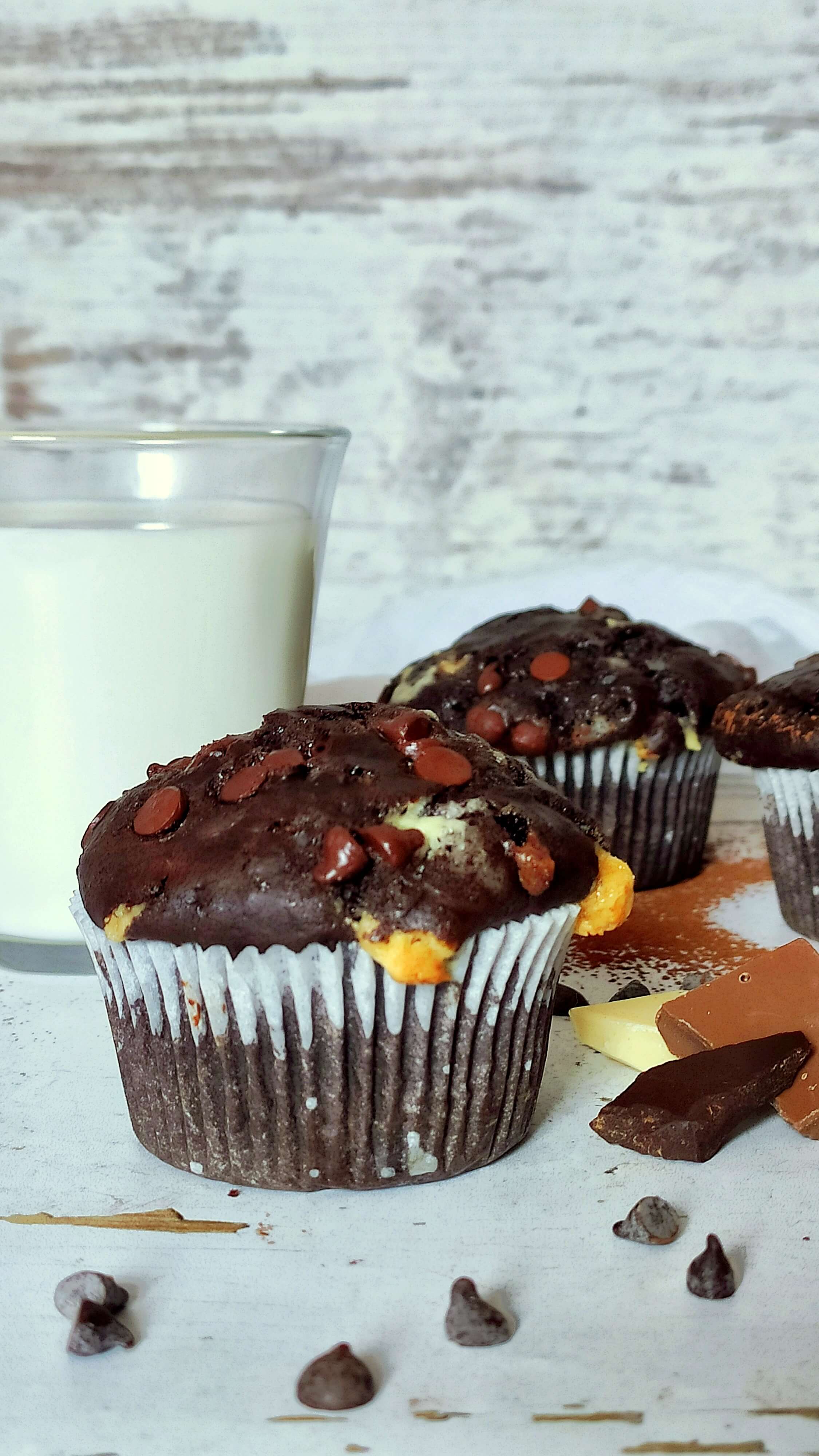 Triplacsokis muffin olívaolajjal - 1. kép