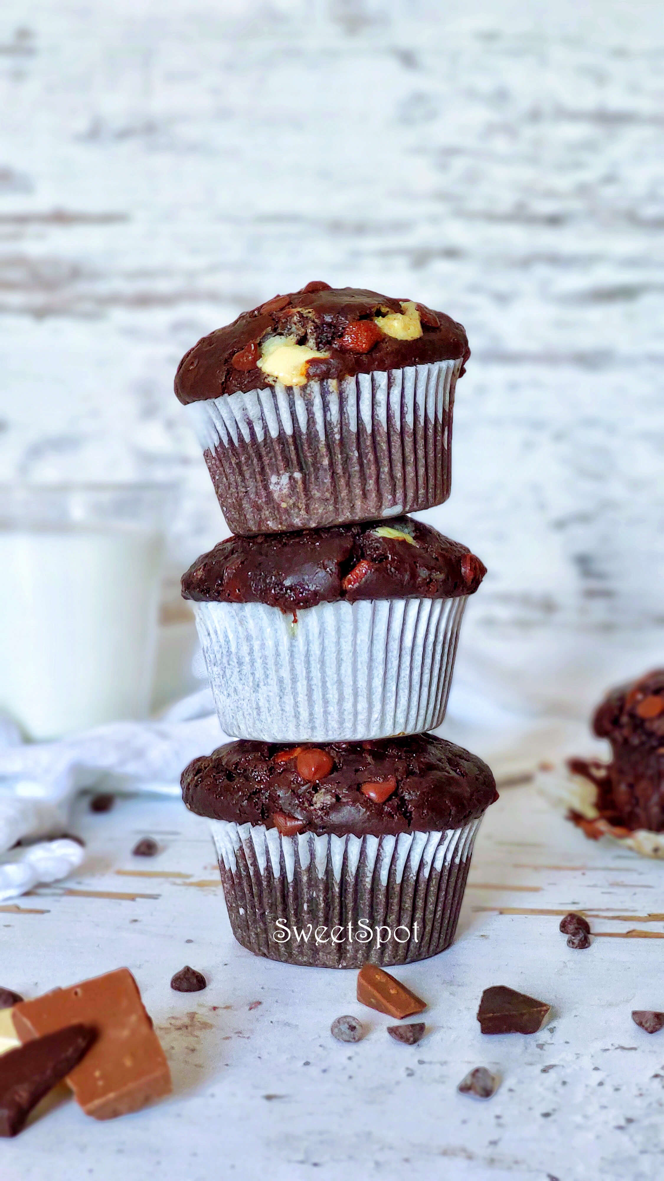Triplacsokis muffin olívaolajjal - 2. kép