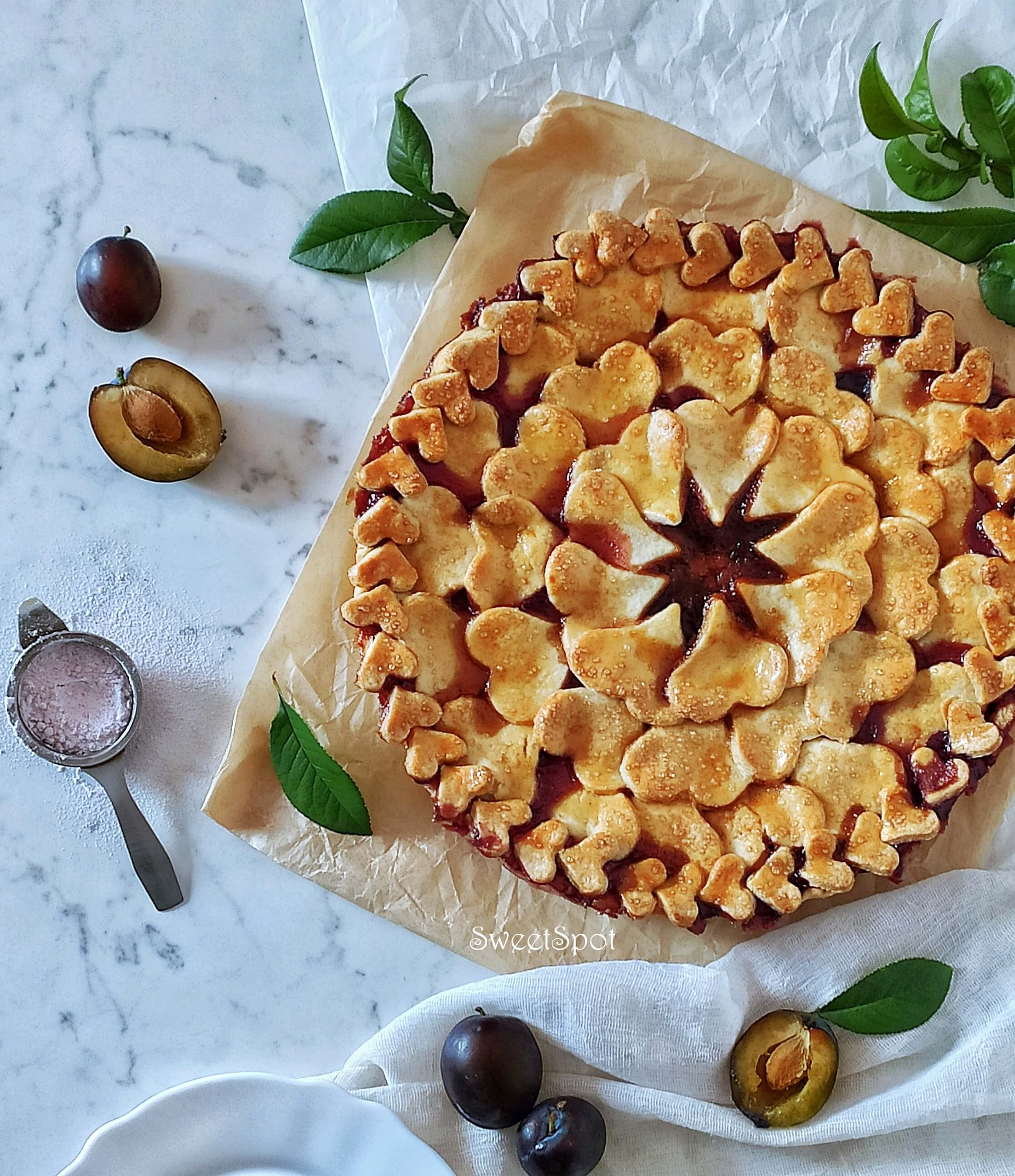 Klasszikus szilvás pite - 1. kép
