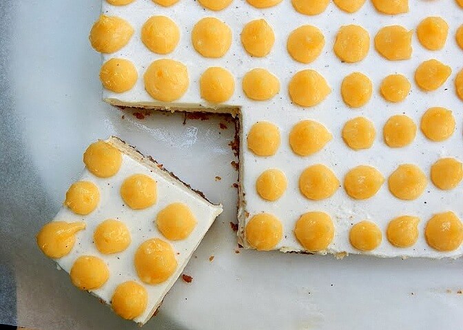 Citromos cheesecake szelet lemon curddel - 4. kép