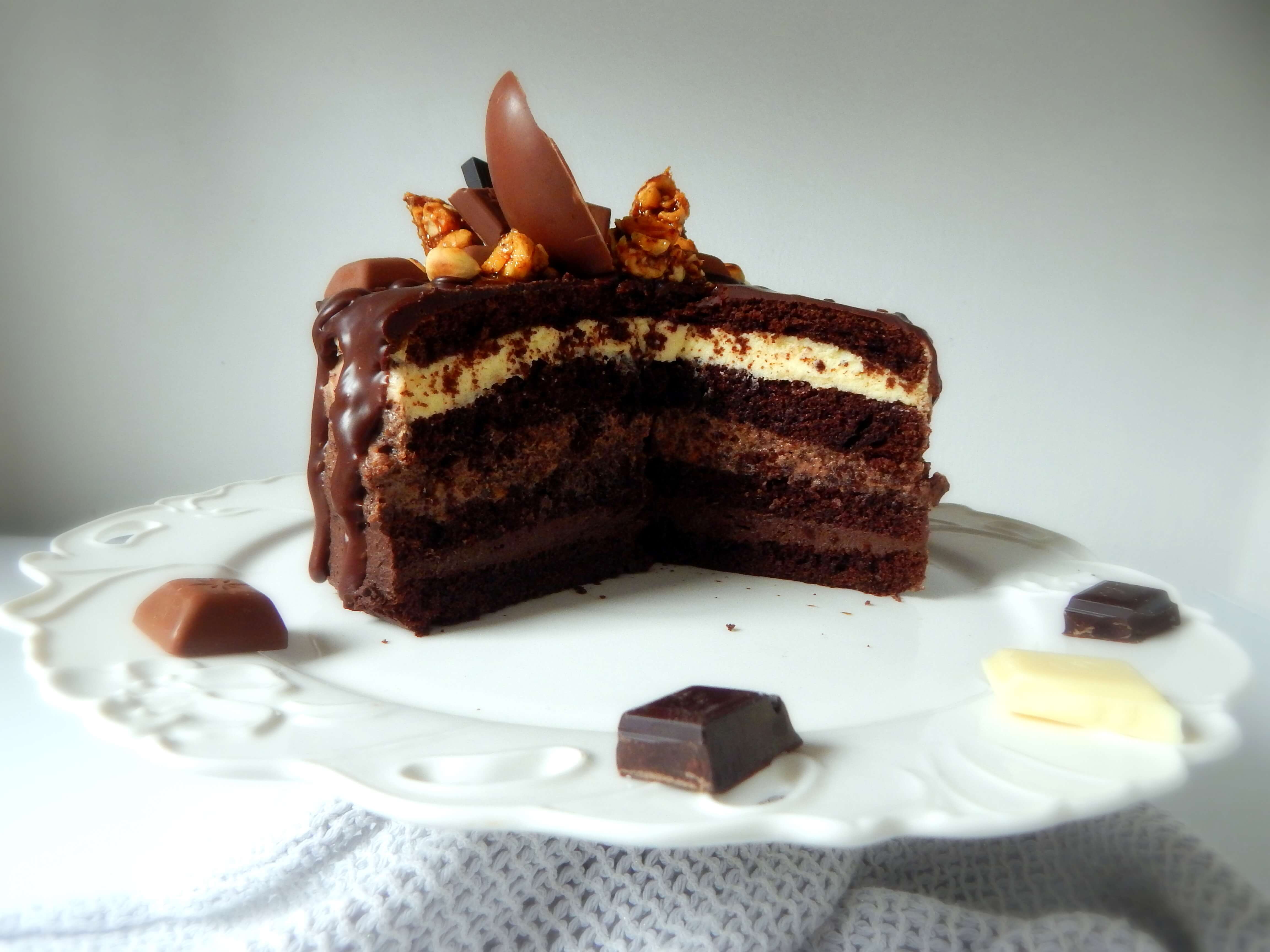Csupa csoki ombre torta - 2. kép