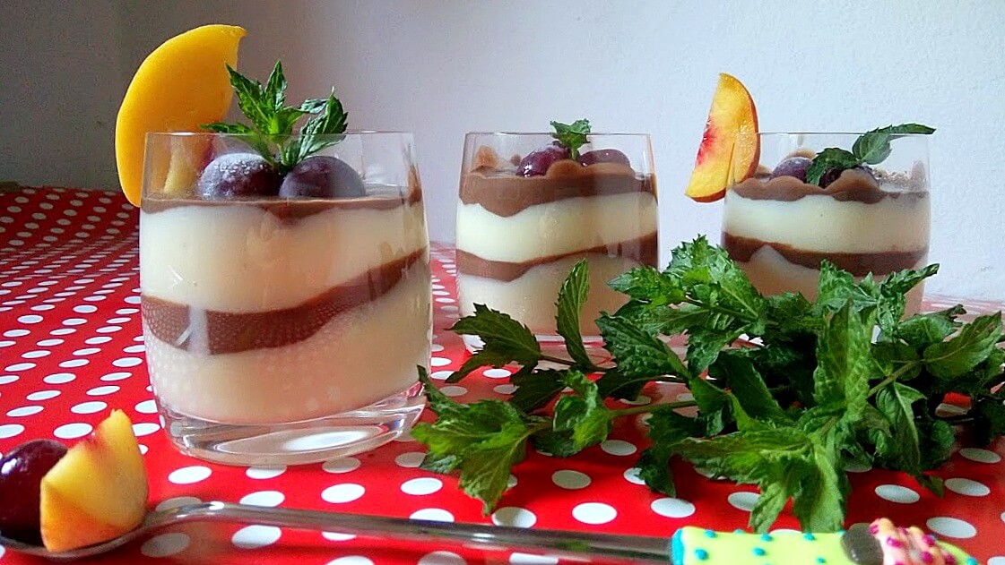 Házi étcsokis puding és whiskeys karamellpuding rétegezve - 2. kép